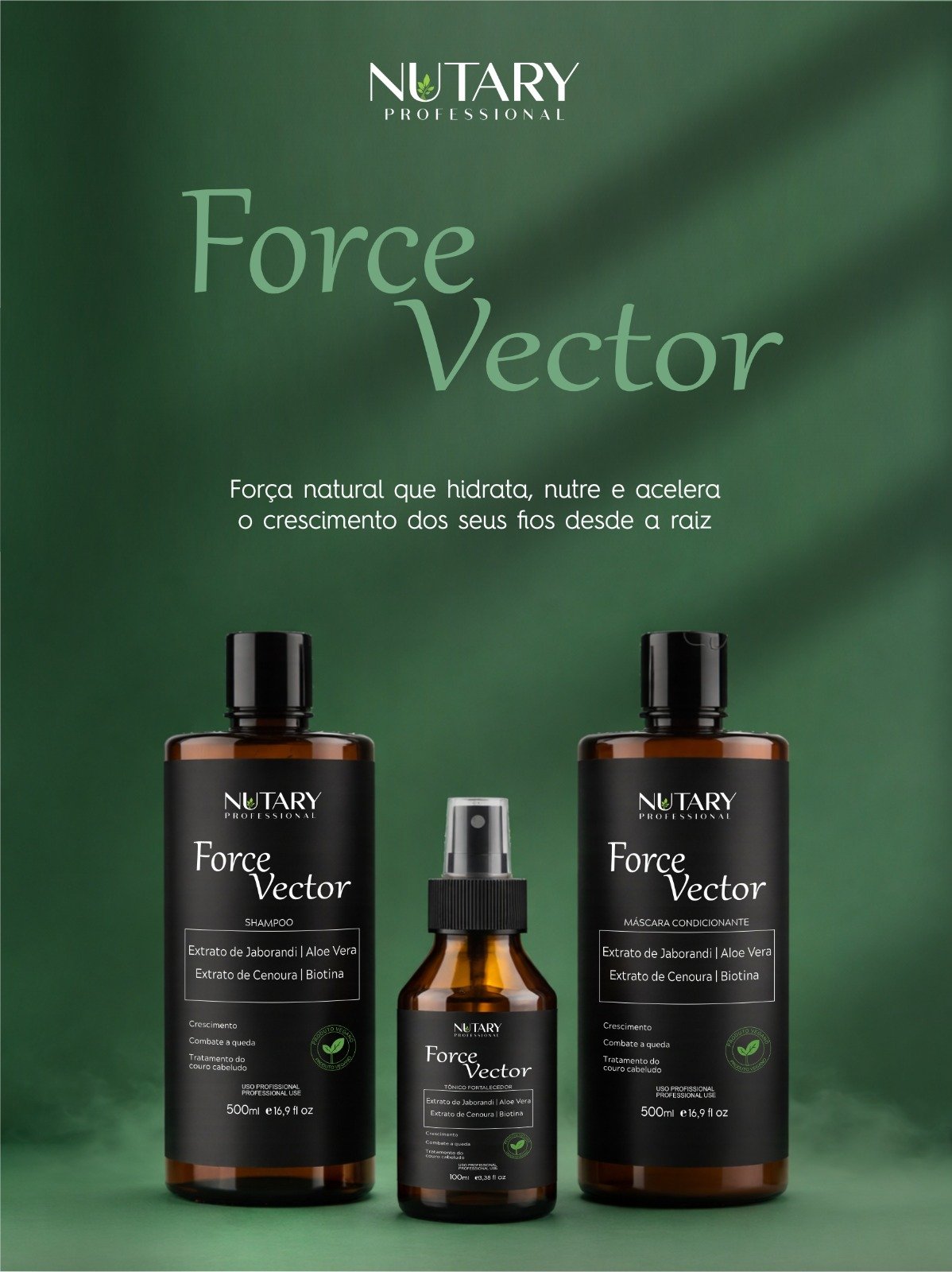 Force Vector — linha de crescimento e antiqueda Nutary Professional